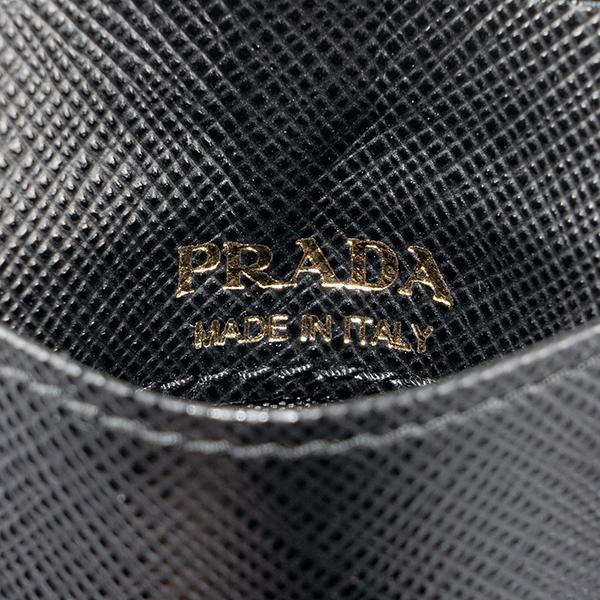 PRADA 並行輸入 プラダ カードケース ブラック 黒 1MC007 QWA