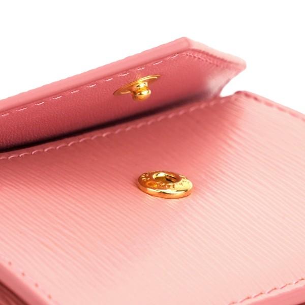 未使用✨プラダ　レザー　三つ折り財布　ヴィッテロムーブ　ピンク　1MH021 PRADA 並行輸入 プラダ 3つ折り財布 ヴィッテロ ムーヴ 1MH021