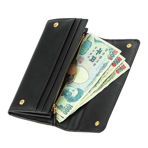 美品！PRADA 長財布サフィアーノ メタル 財布のみ PRADA 並行輸入 プラダ 長財布 サフィアーノ メタル 1MH132 QWA F0002
