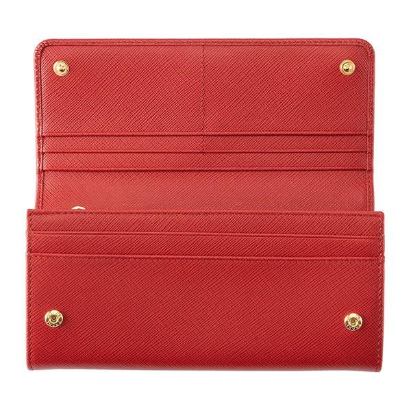 美品・正規品PRADA 長財布 サフィアーノ メタル レッド 箱ギャランティ付 PRADA 並行輸入 プラダ 長財布 サフィアーノ メタル 1MH132 QWA