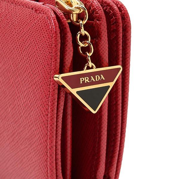 【国内正規】プラダ サフィアーノトライアングル 財布 RFID 美品 新色発売♪【PRADA】サフィアーノトライアングル 財布 (PRADA