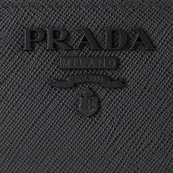 並行輸入 プラダ 2つ折り財布 サフィアーノ シャイン 1ML018 2EBW F0002 ブラック 黒 爆買 | PRADA | 05