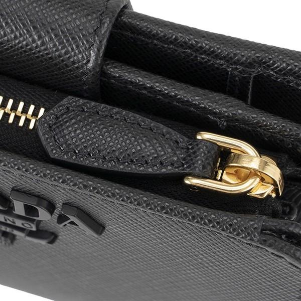 並行輸入 プラダ 2つ折り財布 サフィアーノ シャイン 1ML018 2EBW F0002 ブラック 黒 爆買 | PRADA | 06