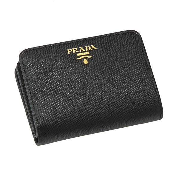 PRADA（プラダ） 並行輸入 2つ折り財布 サフィアーノ メタル 1ML018