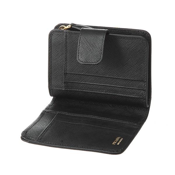 PRADA（プラダ） 並行輸入 2つ折り財布 サフィアーノ メタル 1ML018