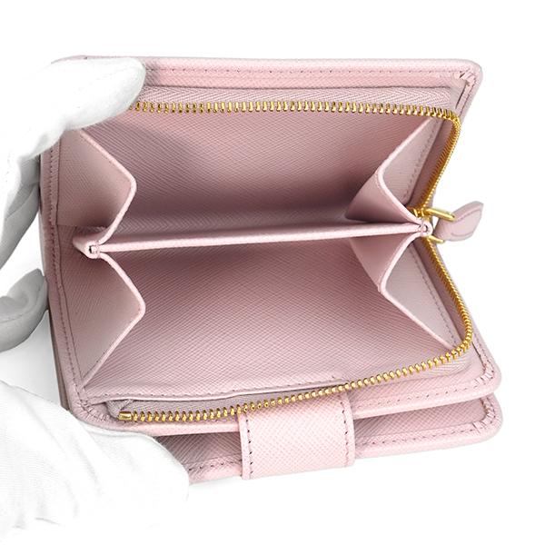 PRADA（プラダ） 並行輸入 2つ折り財布 サフィアーノ メタル 1ML018