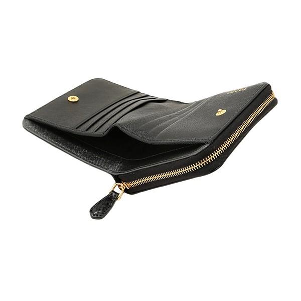 PRADA（プラダ） 並行輸入 2つ折り財布 サフィアーノ メタル 1ML036