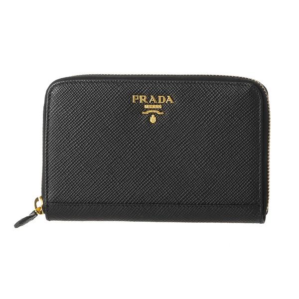 並行輸入 プラダ その他財布 サフィアーノ キュイール 1ML157 2BB8 F0002 ブラック 黒 爆買 | PRADA