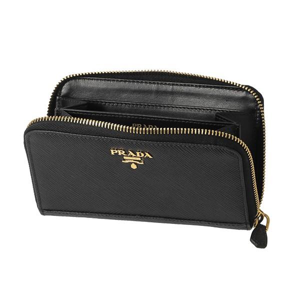 並行輸入 プラダ その他財布 サフィアーノ キュイール 1ML157 2BB8 F0002 ブラック 黒 爆買 | PRADA | 03