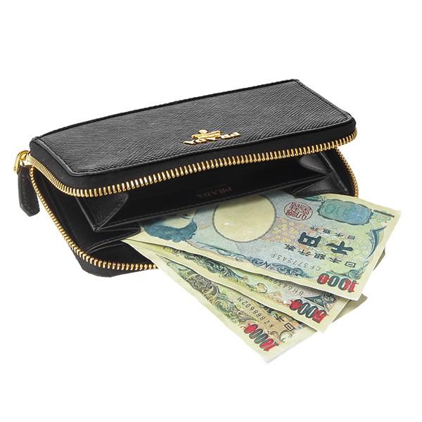 並行輸入 プラダ その他財布 サフィアーノ キュイール 1ML157 2BB8 F0002 ブラック 黒 爆買 | PRADA | 05