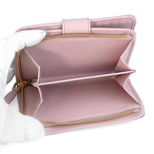 PRADA（プラダ） 並行輸入 2つ折り財布 サフィアーノ メタル 1ML225