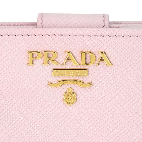 PRADA 並行輸入 プラダ 2つ折り財布 サフィアーノ メタル 1ML225 QWA