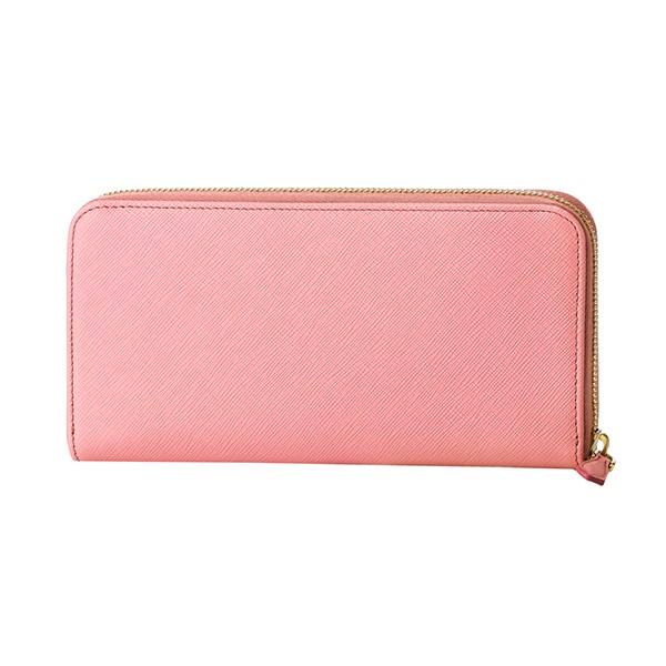 並行輸入 プラダ  長財布(ラウンドファスナー) サフィアーノ フィオッコ 1ML506 2AEE F0442 ピンク 爆買 | PRADA | 01