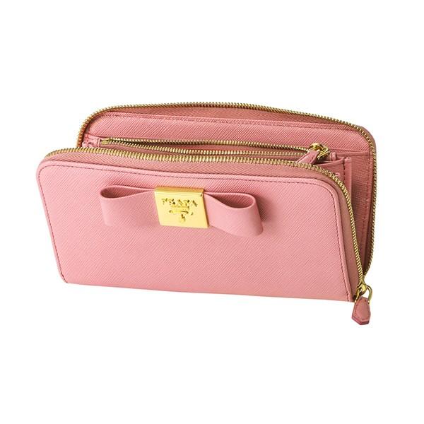 並行輸入 プラダ  長財布(ラウンドファスナー) サフィアーノ フィオッコ 1ML506 2AEE F0442 ピンク 爆買 | PRADA | 03