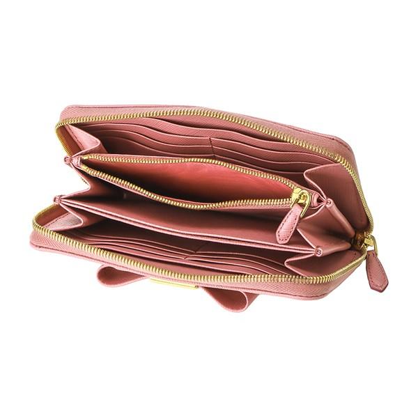 並行輸入 プラダ  長財布(ラウンドファスナー) サフィアーノ フィオッコ 1ML506 2AEE F0442 ピンク 爆買 | PRADA | 04