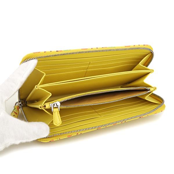 並行輸入 プラダ 長財布(ラウンドファスナー) サフィアーノ スタンパート 1ML506 2EG3 F0010 イエロー 黄色 マルチ 爆買 | PRADA | 03