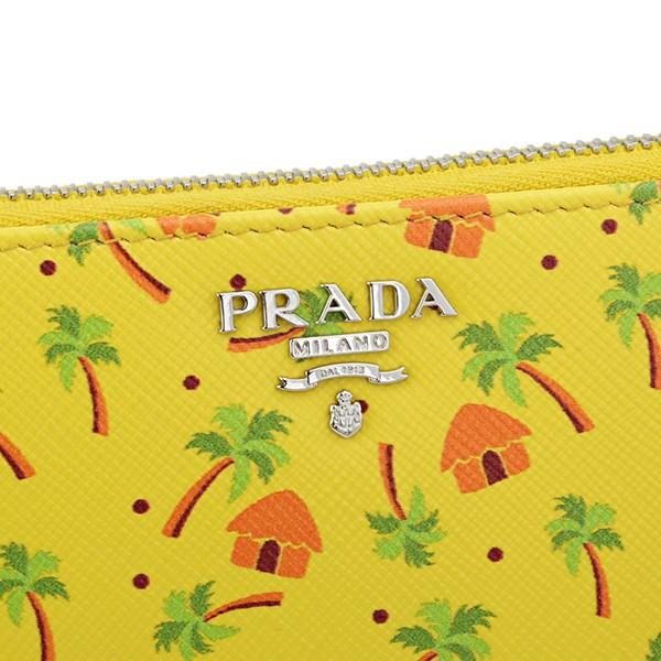 並行輸入 プラダ 長財布(ラウンドファスナー) サフィアーノ スタンパート 1ML506 2EG3 F0010 イエロー 黄色 マルチ 爆買 | PRADA | 05
