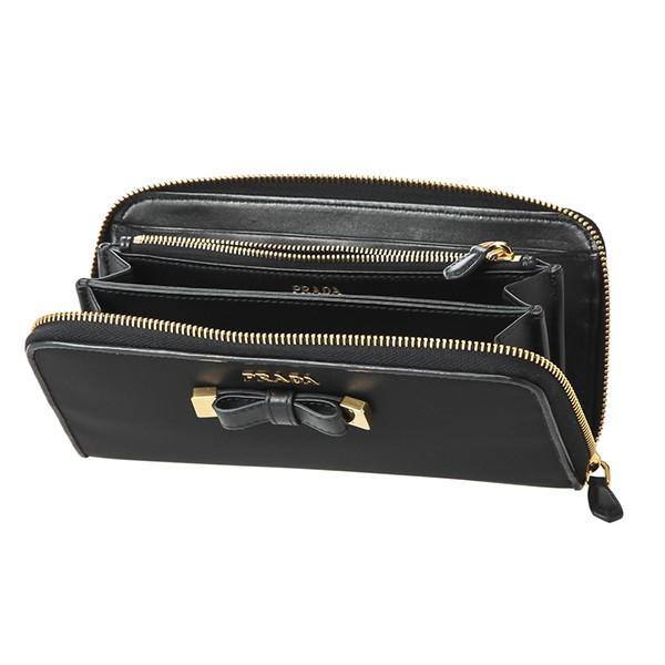 並行輸入 プラダ 長財布(ラウンドファスナー) テスート フィオッコ 1ML506 P0C F0002 ブラック 黒 爆買 | PRADA | 03