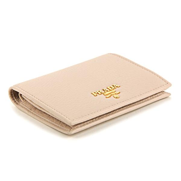 美品✨プラダ ヴィッテログレイン 二つ折り財布 レザー ベージュ ゴールド金具 PRADA プラダ サフィアーノレザー ゴールド金具 二つ折り 財布 L字
