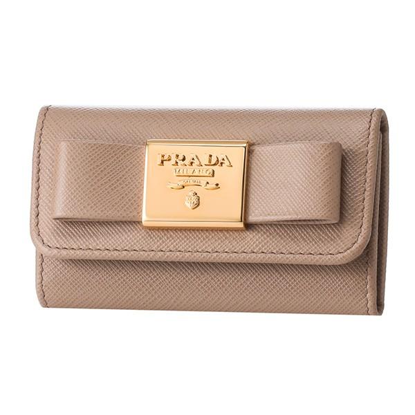 並行輸入 プラダ キーケース サフィアーノ フィオーコ 1PG222 2AEE F0770 ベージュ 爆買 | PRADA