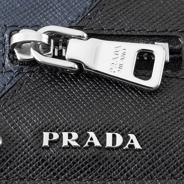 並行輸入 プラダ カードケース サフィアーノ ロボット 2MC022 2EDL F0216 ネイビー/ブラック 黒/グレー 爆買 | PRADA | 03