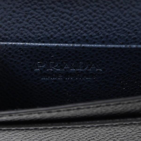 並行輸入 プラダ カードケース ヴィッテロ マイクログレイン 2MC122 2CB1 F0G52 ネイビー/ブラック 黒 爆買 | PRADA | 07