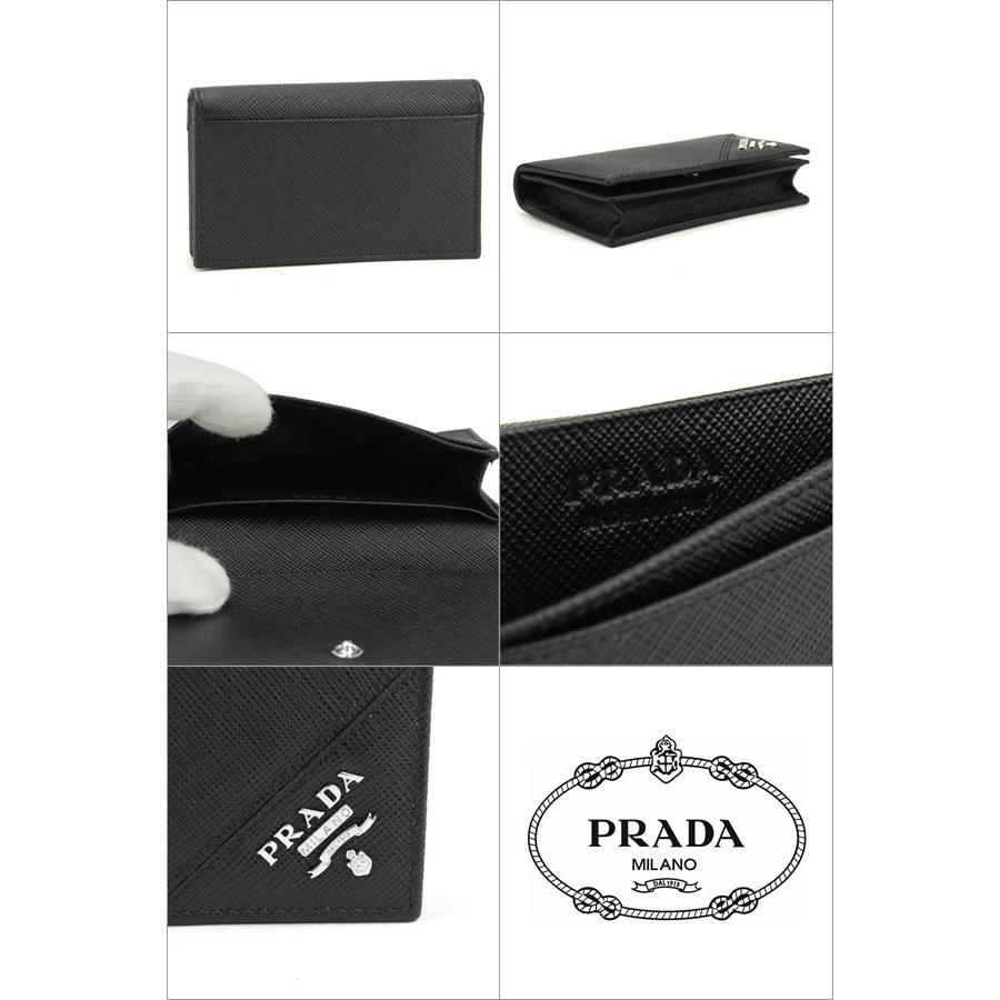 並行輸入 プラダ カードケース PRADA サフィアーノ メタル 2MC122 QME F0002 2M1122ユニセックス ブラック 黒 | PRADA | 01