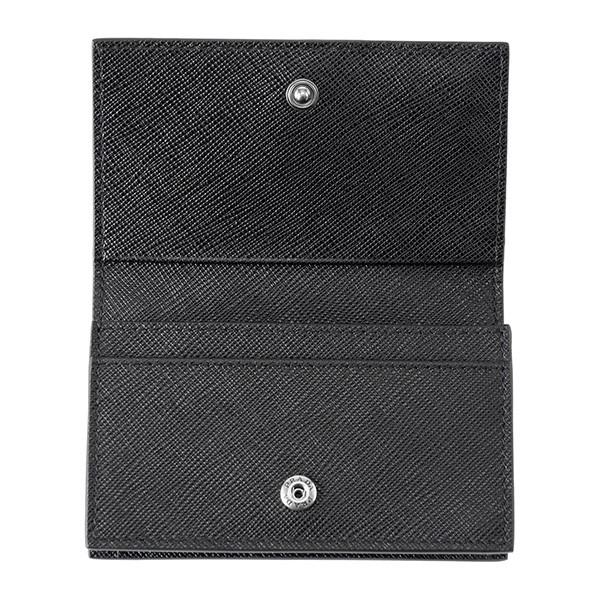 並行輸入 プラダ カードケース サフィアーノ メタル 2MC122 QME F014B ブラック 黒/ブルー 青 爆買 | PRADA | 03
