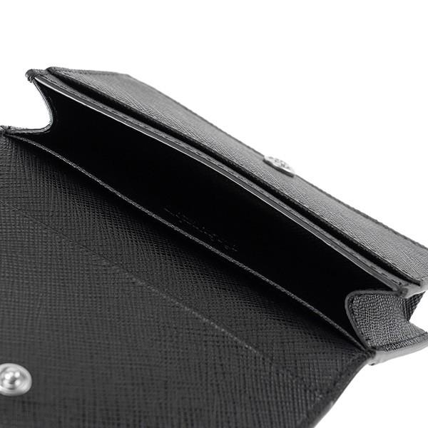 並行輸入 プラダ カードケース サフィアーノ メタル 2MC122 QME F014B ブラック 黒/ブルー 青 爆買 | PRADA | 04