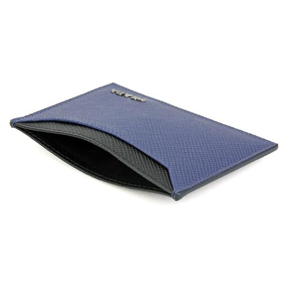 並行輸入 プラダ カードケース サフィアーノ キュイール 2MC208 2BB8 F017C インクブルー 青/ブラック 黒 爆買 | PRADA | 04