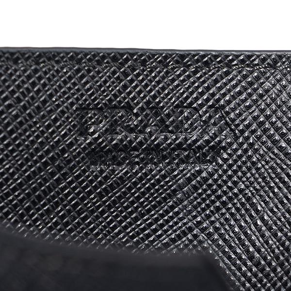 並行輸入 プラダ カードケース PRADA サフィアーノ メタル 2MC223 QHH F0002メンズ ブラック 黒 | PRADA | 06