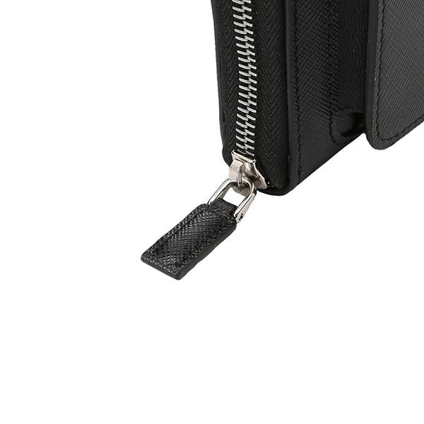 並行輸入 プラダ  長財布(ラウンドファスナー) サフィアーノ テック 2ML032 2B8U F0002 ブラック 黒 爆買 | PRADA | 06