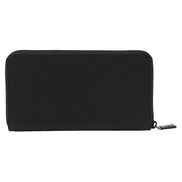 並行輸入 プラダ 長財布(ラウンドファスナー) サフィアーノ メタル 2ML188 F050V ブラック 黒/レッド 赤 爆買 | PRADA | 01