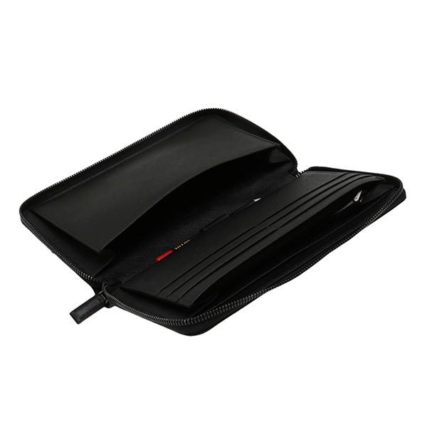 並行輸入 プラダ 長財布(ラウンドファスナー) サフィアーノ メタル 2ML188 F050V ブラック 黒/レッド 赤 爆買 | PRADA | 05
