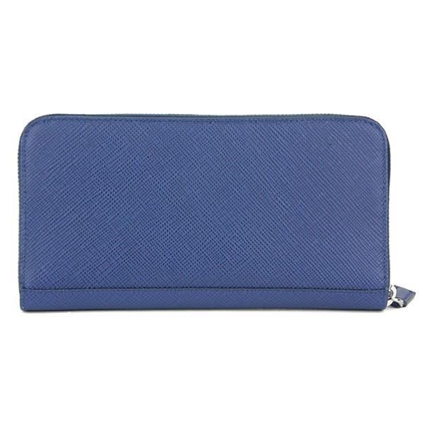 並行輸入 プラダ 長財布(ラウンドファスナー) サフィアーノ キュイール 2ML317 2BB8 F017C インクブルー 青/ブラック 黒 爆買 | PRADA | 01