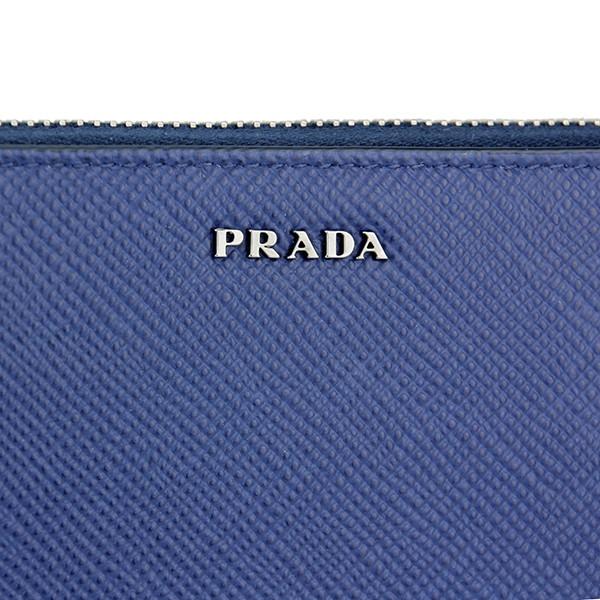 並行輸入 プラダ 長財布(ラウンドファスナー) サフィアーノ キュイール 2ML317 2BB8 F017C インクブルー 青/ブラック 黒 爆買 | PRADA | 06