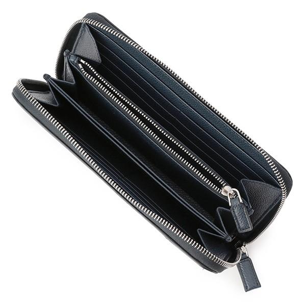 並行輸入 プラダ  長財布(ラウンドファスナー) ヴィッテロ マイクロ グレイン 2ML317 2CB2 F0216 ダークネイビー 爆買 | PRADA | 03