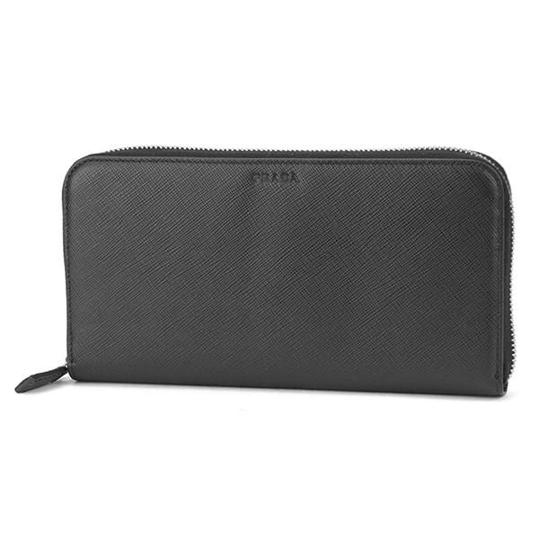 並行輸入 プラダ  長財布(ラウンドファスナー) サフィアーノ 2ML317 PN9 F0002 2M1317 ブラック 黒 爆買 | PRADA