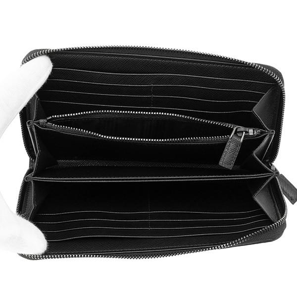 並行輸入 プラダ  長財布(ラウンドファスナー) サフィアーノ メタル 2ML317 QME F0002 ブラック 黒 爆買 | PRADA | 03