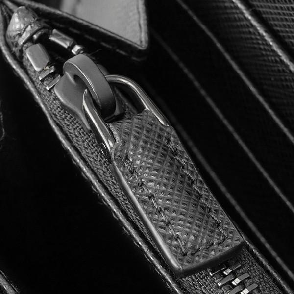 並行輸入 プラダ  長財布(ラウンドファスナー) サフィアーノ メタル 2ML317 QME F0002 ブラック 黒 爆買 | PRADA | 08