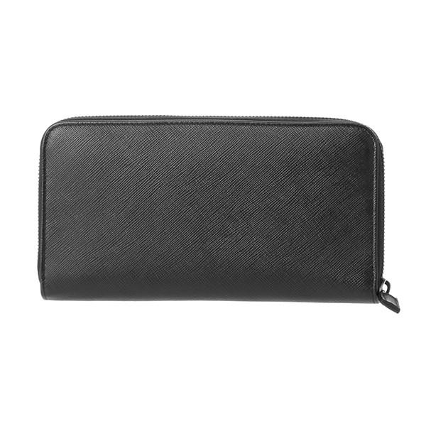 並行輸入 プラダ 長財布(ラウンドファスナー) サフィアーノ ロムビ 2ML317 ZNA F0002 ブラック 黒 爆買 | PRADA | 01