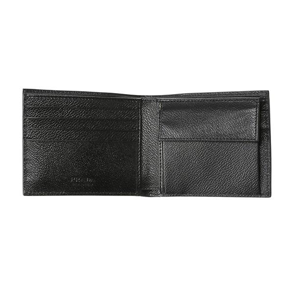 並行輸入 プラダ  2つ折り財布 ヴィッテロ マイクログレイン 2MO738 2CB2 F0002 ブラック 黒 爆買 | PRADA | 03