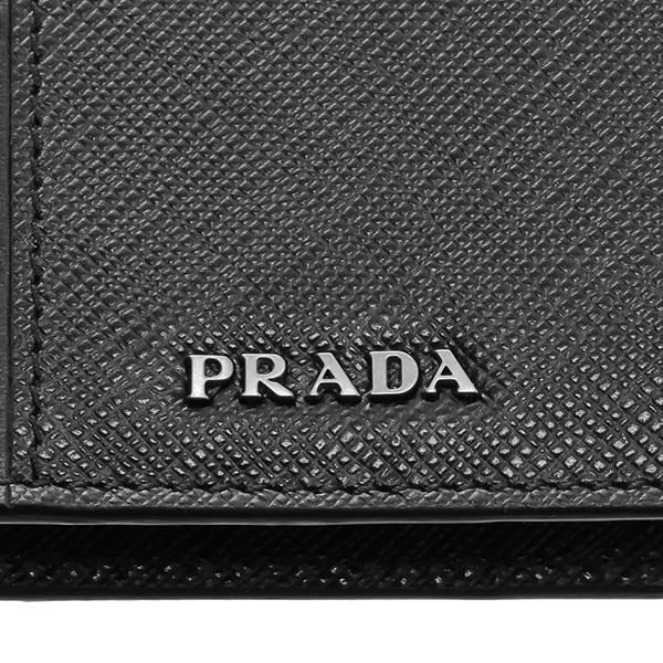 並行輸入 プラダ 2つ折り財布 サフィアーノ グレケ 2MO738 2EE3 F0002 ブラック 黒 爆買 | PRADA | 06