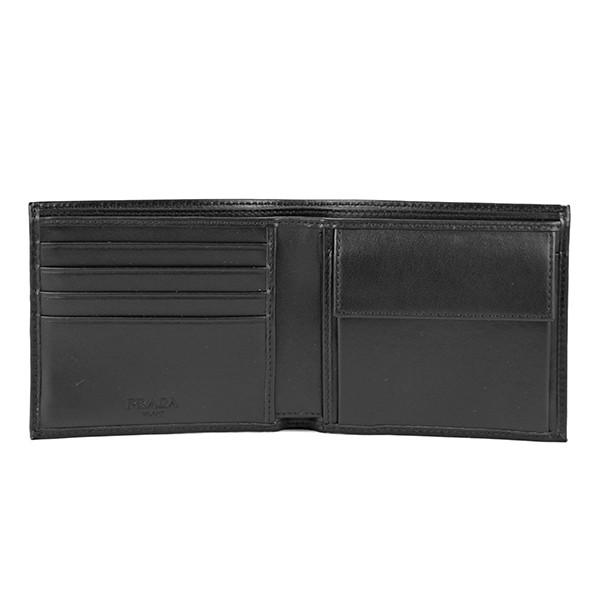 並行輸入 プラダ 2つ折り財布 ヴィッテロ 2MO738 2ERR F0002 ブラック 黒 爆買 | PRADA | 03