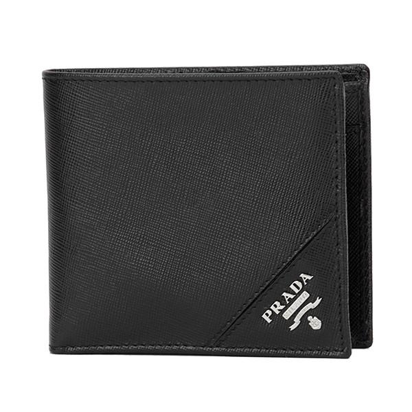 並行輸入 プラダ 2つ折り財布 ブラック 黒 PRADA 2MO738 QME F0002 爆買 | PRADA