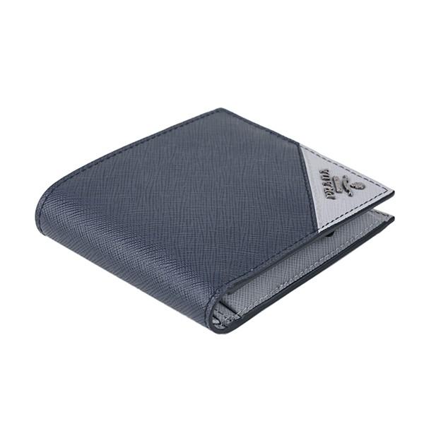 並行輸入 プラダ  2つ折り財布 サフィアーノ メタル 2MO738 QME F0TH5 ネイビー 爆買 | PRADA | 02