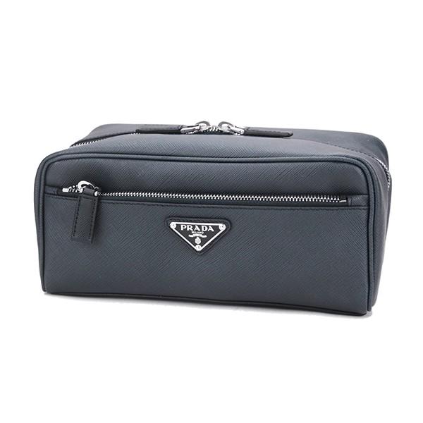 並行輸入 プラダ ポーチ サフィアーノ 2N1358 ネイビー 爆買 | PRADA