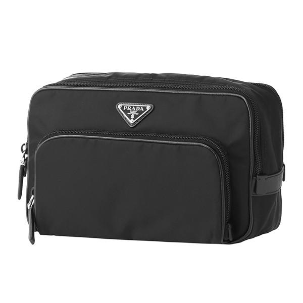 並行輸入 プラダ ポーチ テスート サフィアーノ 2NA655 064 F0002 ブラック 黒 爆買 | PRADA