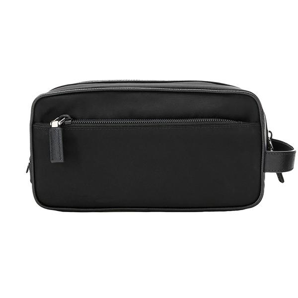 並行輸入 プラダ  ポーチ テスート サフィアーノ 2NA819 064 F0002 ブラック 黒 爆買 | PRADA | 01