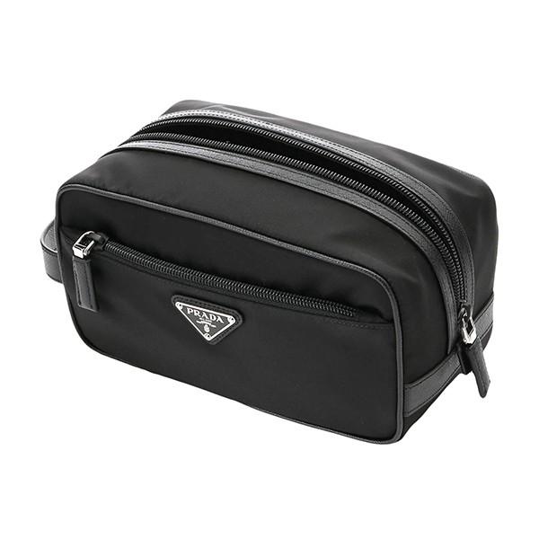 並行輸入 プラダ  ポーチ テスート サフィアーノ 2NA819 064 F0002 ブラック 黒 爆買 | PRADA | 03